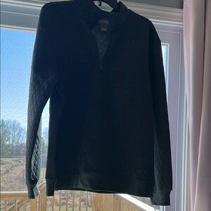 Men's Charcoal Grey Quarter-Zip Sweater